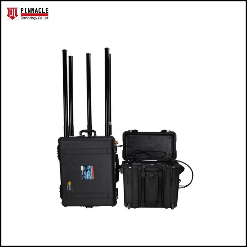 800W RCIED Cell Phone Jamming Device Pelican Disruptor For Military Police Government Convey