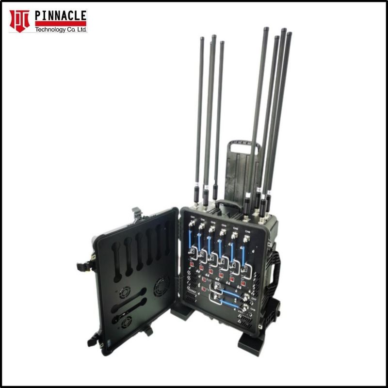 Pelican High Power VHF UHF Portable Cell Phone 2G/3G/4G/5G/GPS/WIFI Signal Jammer