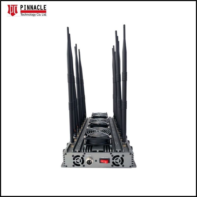 16 Antenna WIFI Remote Control Lojack Jammer Cell Phone Blocker For Office 120W