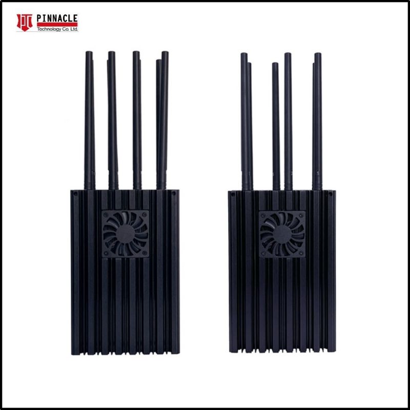 8 Antennas Portable gPS Drone Frequency Jammer For Blocking Up To 100 meters
