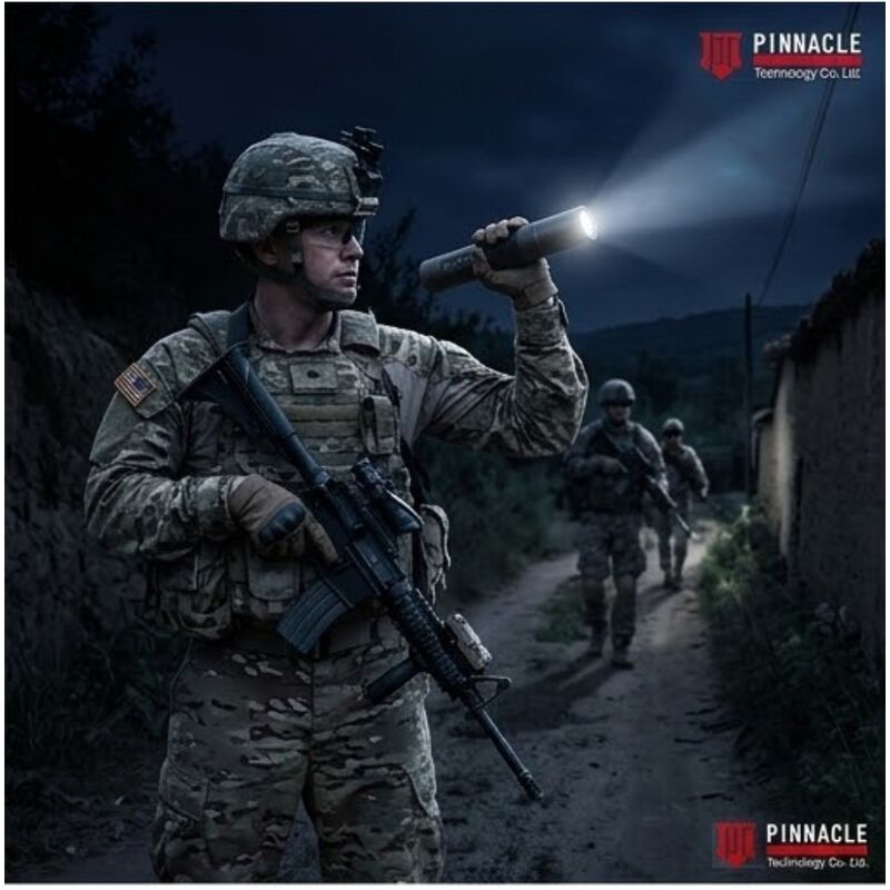 500m Range IP65 Waterproof 1kg Lightweight Flashlight Anti-Drone Jammer Portable Tactical UAS Defense