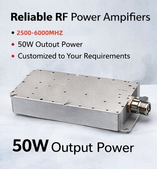 8–10 GHz 50W High Power Amplifier Module High-Efficiency RF Power Amplifier for X-Band Applications