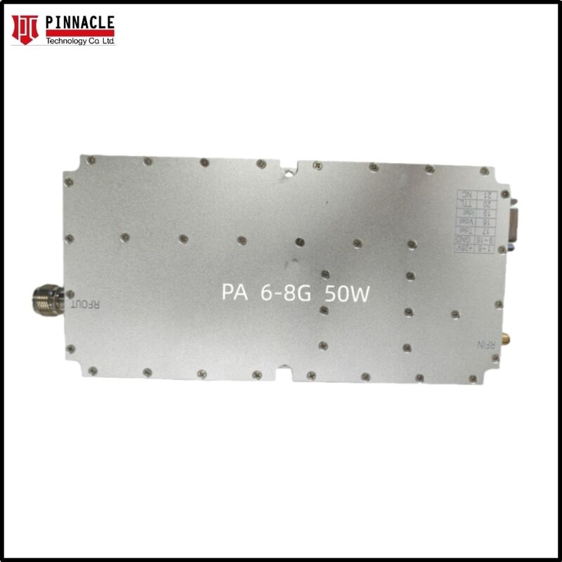 High-Power WiFi 6E RF Jammer Amplifier Module with 50W or 100W Output for 5925-7125 MHz Signal Suppression