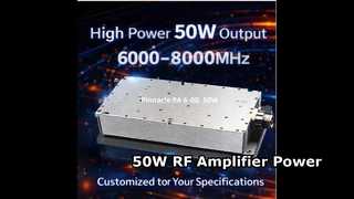 50W Broadband 400-3000MHZ/2500-6000MHZ/6000-8000MHZ RF Amplifier Module