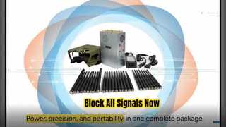 Handheld 28-Antenna Signal Jammer Full-Band 5G/4G/WiFi/GPS/Remote Control Signal Disruptor