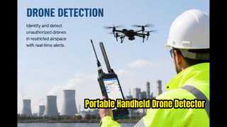Professional Handheld Drone Detector | 100–6000MHz | 1–3km Detection Range
